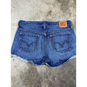 Levi's 501 Cut Off Shorts Womens 27 Distressed Frayed Hem High Rise Button Fly